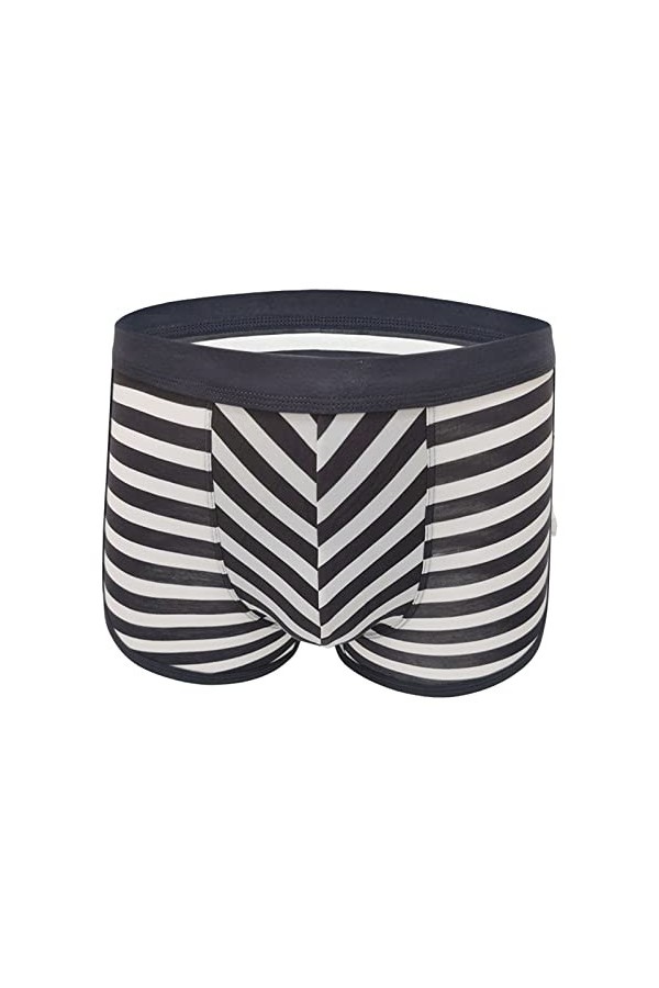 CUTeFiorino Culotte pour homme en pur coton, respirant, sans trace, boxer 3D, grande taille, sexy pour jeunes, gris, XXXXXL