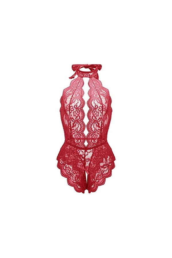 IQYU Lingerie Jaune Femme Mode Sous-vêtements anal Sous-vêtements sexy Femmes Costumes Rouge Dentelle Sous-vêtements Sous-vêt