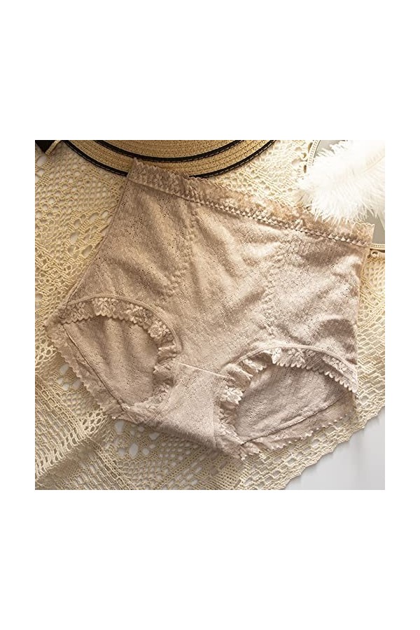 Todays Deals in Deals of The Day Clearance Body Lingerie Dentelle Sexy Culotte Taille Haute en Dentelle pour Femmes Menstruel