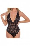 liaddkv Ensemble de lingerie sexy avec nœud papillon pour femme - Lune de miel - Saint-Valentin - Lingerie sexy - Grande tail