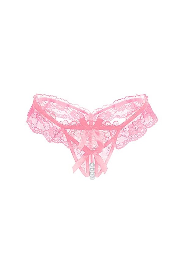 Sexy Transparent Stretch Slip Culotte G-StringVetements Sexy Culotte Taille Basse Tanga sous-vêtements Shorts Floraux Fleurs 