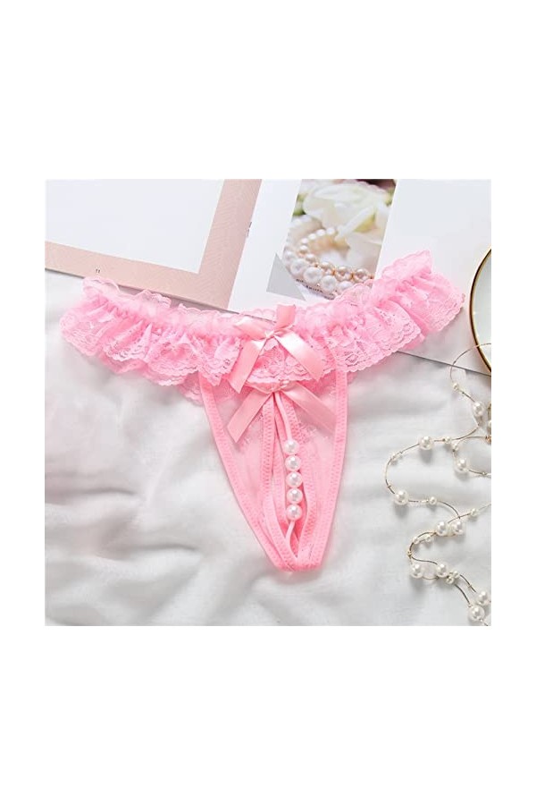 Sexy Transparent Stretch Slip Culotte G-StringVetements Sexy Culotte Taille Basse Tanga sous-vêtements Shorts Floraux Fleurs 