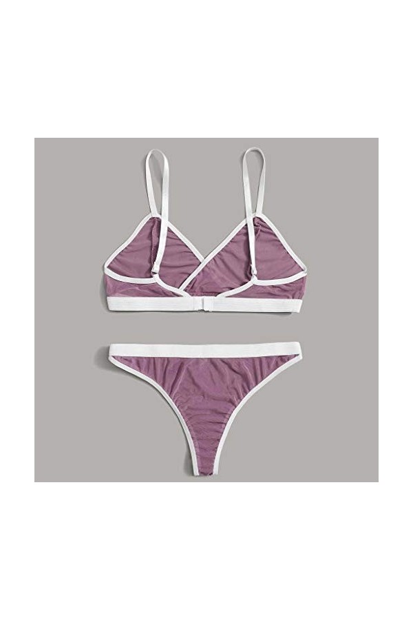 liaddkv La Taille de Soutien-Gorge+* Sous-vêtements Pyjamas Dentelle Plus Noir Femme Sous-Vêtements Sexy Combinaison Lingerie