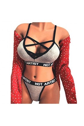 sous-Vetements Femme Erotique Lingerie Sexy Ensemble Sexy Vêtements De Nuit Dentelle Ensemble Soutien Gorge et String 2 Pièce