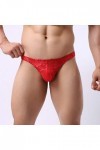 String Homme Sexy Hot Dentelle Slips Boxer Maillage transparent taille sexy bas air pour hommes culottes en dentelle transpar