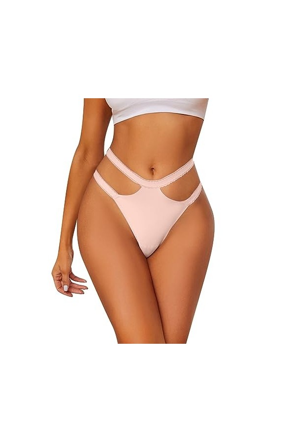 Pianshanzi Strings & Tangas pour femme Tangas Femme Sous-vêtements Pantys Femme Coton Sans Couture Tanga Wetlook Dentelle Fle