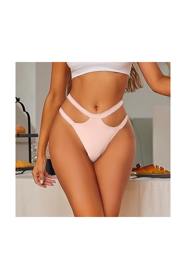 Pianshanzi Strings & Tangas pour femme Tangas Femme Sous-vêtements Pantys Femme Coton Sans Couture Tanga Wetlook Dentelle Fle