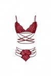 Lingerie Sexy Ensemble Femme Erotique sous-Vetements 2 Pièce Ensemble Soutien Gorge et String Sexy Vêtements De Nuit Dentelle