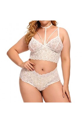 Lingerie Sexy Ensemble Femme Sexy Vêtements De Nuit Erotique sous-Vetements Dentelle Ensemble Soutien Gorge et String 2 Pièce