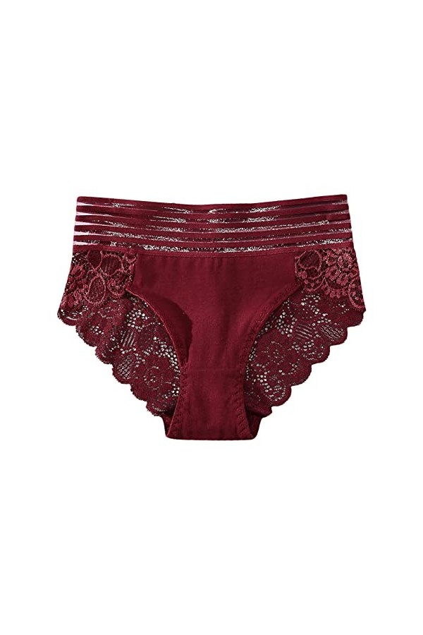 2023 New y*2k Style Lingerie Femmes Dentelle Sexy Creux sous-Vêtements Dos Taille Dentelle Mi Haute Taille Creux Respirant Él