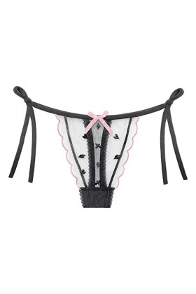 Générique String Ouvert à lentrejambe Femme Culotte Tanga Dentelle Sexy Hot Chaude Nu Culotte Shorty Sexy sous-Vêtements Cul