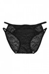 LDadgf Culotte pour femme en dentelle crochetée à lacets Sexy Sexy Jeu de rôle Sous-vêtements Sous-vêtements Homme Noir, Noir