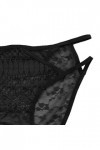 LDadgf Culotte pour femme en dentelle crochetée à lacets Sexy Sexy Jeu de rôle Sous-vêtements Sous-vêtements Homme Noir, Noir