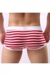 Générique Lingerie Homme Sexy Hot Pochette Sexy Striped Briefs Renflement Respirer sous-vêtements Shorts Slips Hommes sous-vê