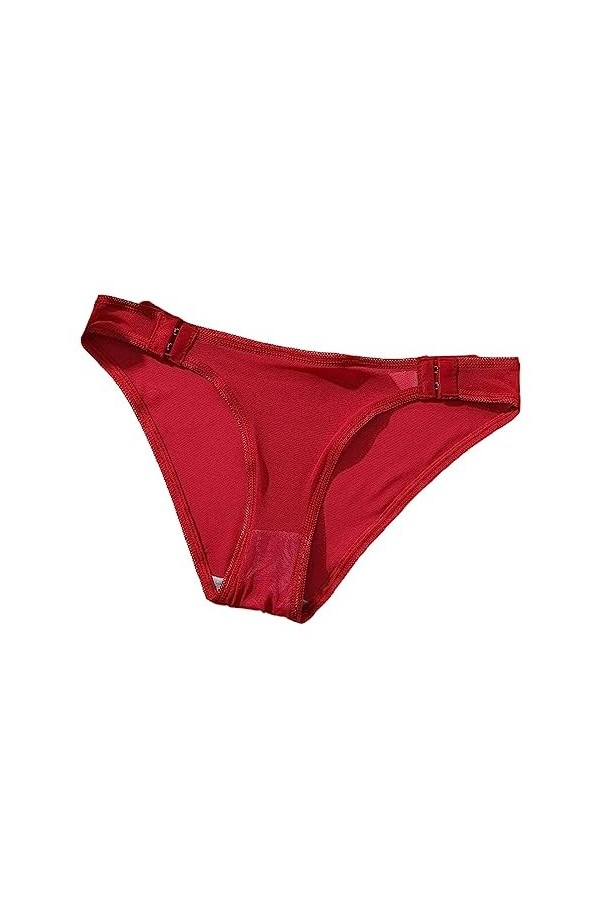 Pianshanzi Culotte sans coutures pour femme - Respirant - Stretch - Culotte confortable - Dentelle au crochet - Sous-vêtement