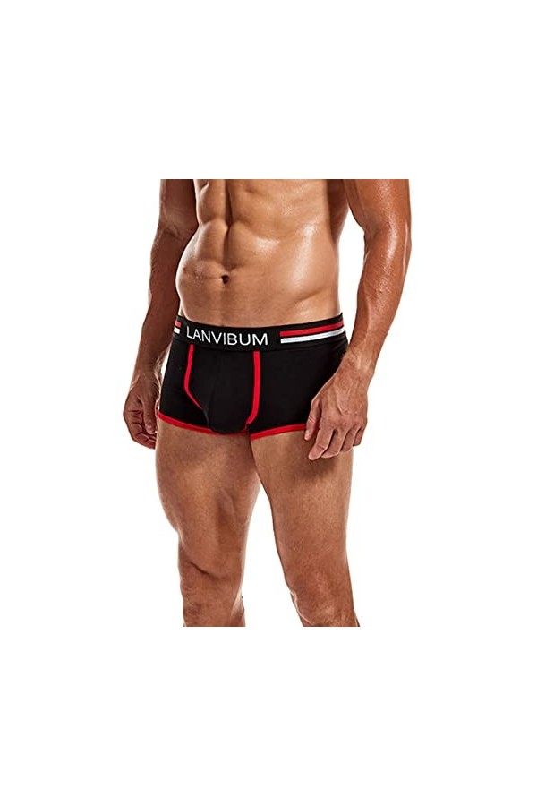 Knickers Sexy Ride Up Sous-vêtements pour homme, Noir , M