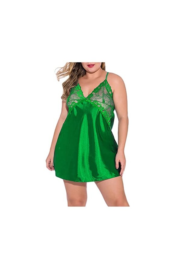 Ensemble Lingerie Feminine Sexy Sensuelle Nuit Body Sexy Col en V Profond Body Nuisette Ouverte Nuit Valentin Mini Robe See T