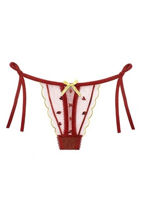 Générique String Ouvert à lentrejambe Femme Culotte Tanga Dentelle Sexy Hot Chaude Nu Culotte Shorty Sexy sous-Vêtements Cul