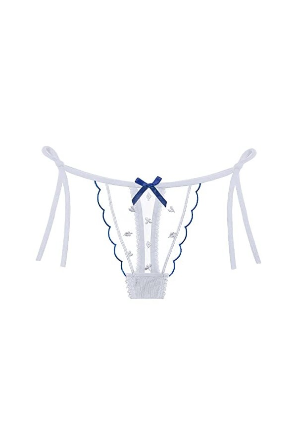 Générique String Ouvert à lentrejambe Femme Culotte Tanga Dentelle Sexy Hot Chaude Nu Culotte Shorty Sexy sous-Vêtements Cul