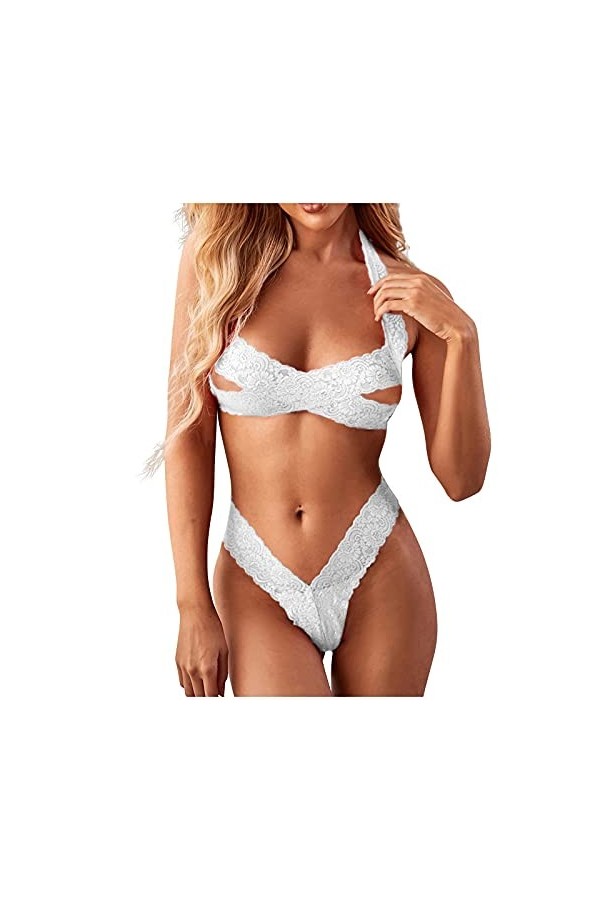 Sous-vêtements sexy pour femme - Robe en résille Desous - Lingerie érotique de qualité supérieure - Soutien-gorge - Lingerie 