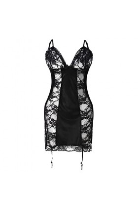 Lingerie Femme Sexy Ensemble Homme Sexy Hot y28.k Femmes Sexy Dentelle Noir Lingerie String Ensemble vêtements de Nuit Robe d