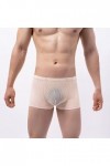 Générique Lingerie Homme Sexy Hot Hommes Solide Couleur Sexy Respirant Taille Basse Tricoté Pyjama Homme Doux Pink, XL 