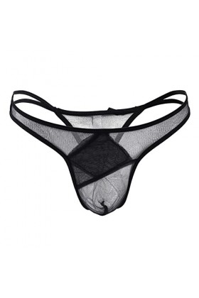 Générique String Homme Sexy Hot Dentelle Slips Boxer Mens Grenadine Simple Personnalité Mode Casual Sexy Mini String sous-Vêt