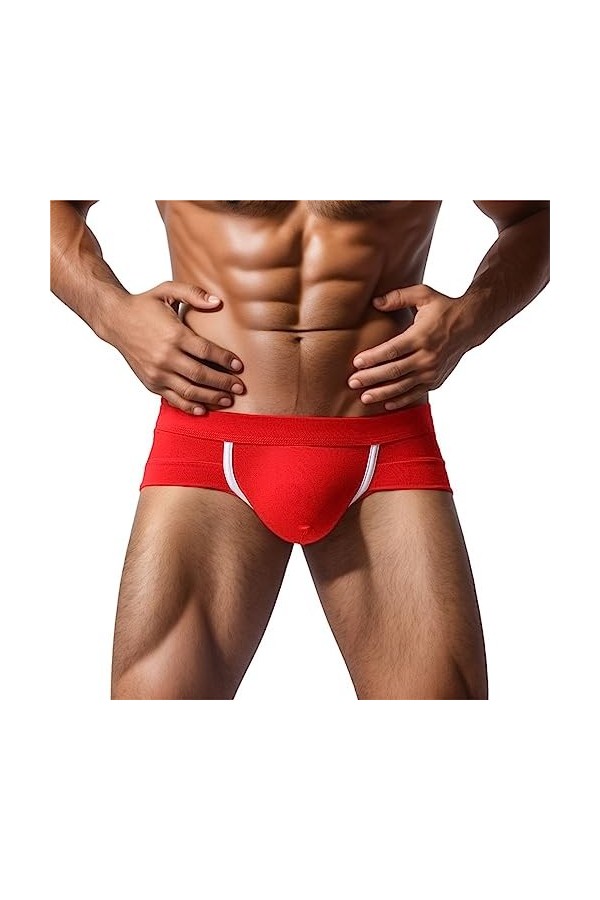 Culotte Femme Tanga String en Coton Slips Shorty Hommes Sexy Coton Shorts sous-vêtements Doux Renflement Pouch Slip Lingerie 