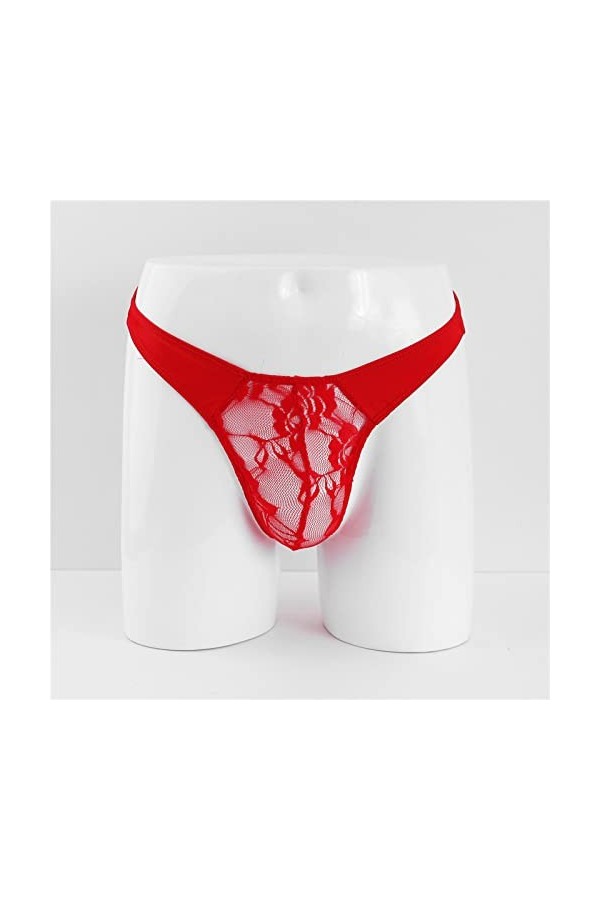 String Homme Sexy Hot Dentelle Slips Boxer Hommes Dentelle Simple Personnalité Mode Casual Sexy Mini String Sous-Vêtements De