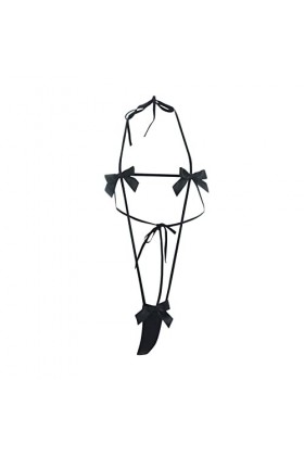 Lingerie Sexy Femme Body et Combinaison Femmes Sexy Trois Points Bikini Passion Pyjama sous-vêtements Soutien-Gorge Ensemble 