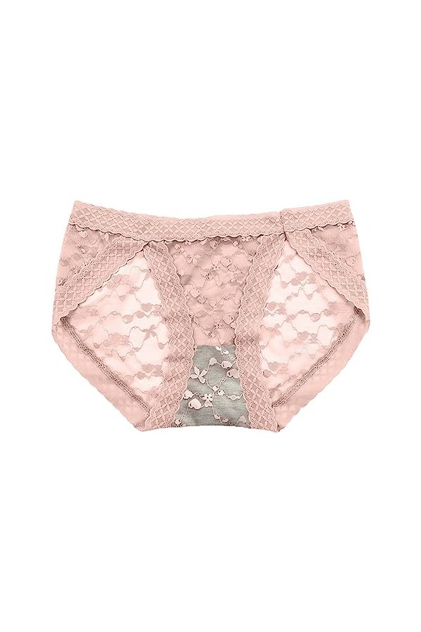 Générique Shorty Femme Stretch Culottes Ouvertes Sexy sous-vêtements Couleur rayé Slips en Dentelle Lingerie Shorty Culotte H