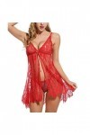 Lingerie Femme Sexy Ensemble Homme Sexy Hot y21k Vêtements de Nuit Bow Sexy Lingerie Dentelle sous-vêtements de Nuit Femmes D