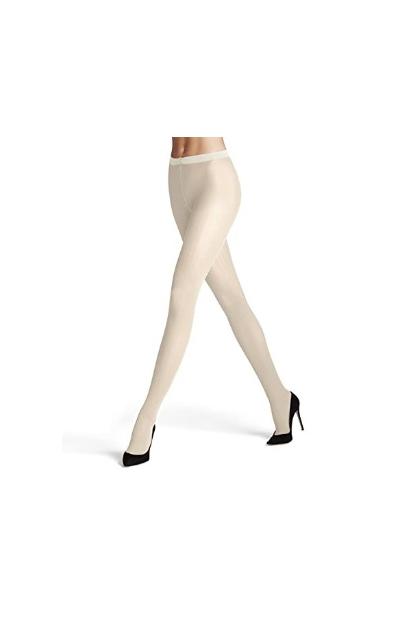 FALKE Prime Rib 60 DEN W TI semi-opaques motif fantaisie 1 paire, Collants Femme, Gris Graphite 3146 , S-M