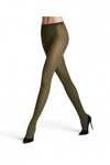 FALKE Prime Rib 60 DEN W TI semi-opaques motif fantaisie 1 paire, Collants Femme, Vert Artichoke 7436 , S