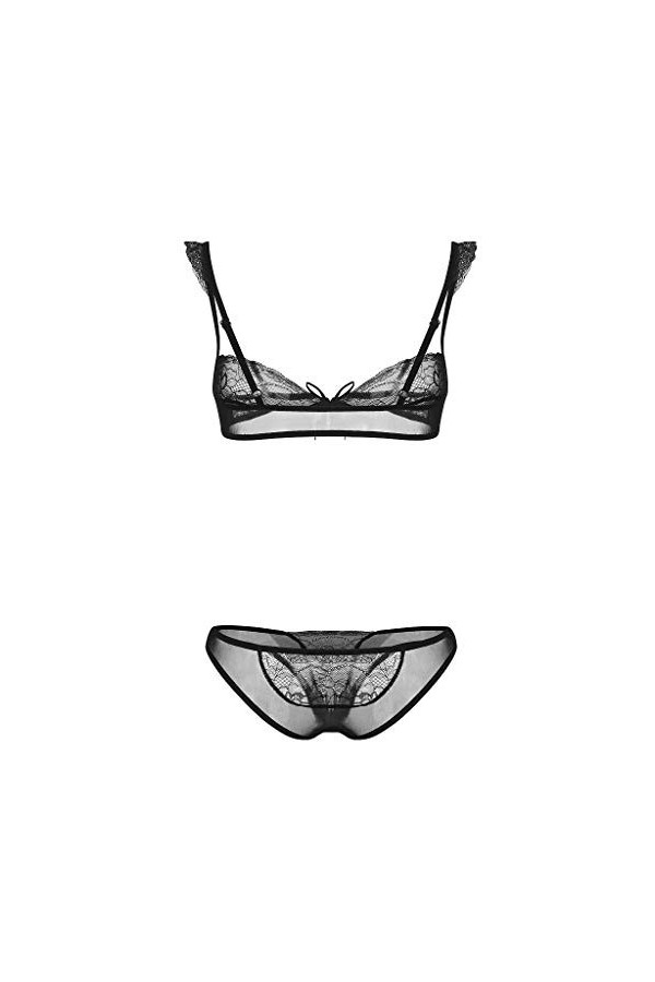 Ensemble Soutien Gorge et String Femme Erotique Lingerie Sexy Ensemble Dentelle Vêtements De Nuit Sexy sous-Vetements 2 Pièce