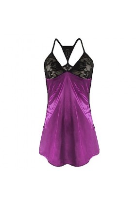 Générique Lingerie Sexy Femme Sexy Lace Backside Nightdress Ladies Sexy Translucent Sling Lingerie Lingerie Sexy Ouverture P