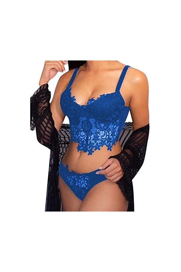 Lingerie Sexy Femme Coquine Hot Sexy Bodysuit Ensemble de Deux pièces de sous-vêtements Sexy pour Femmes Ensemble de Soutien-
