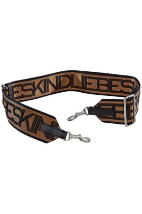 Liebeskind Logo Webbing Strap, Bretelles Longues Femme, Noir, Taille Unique