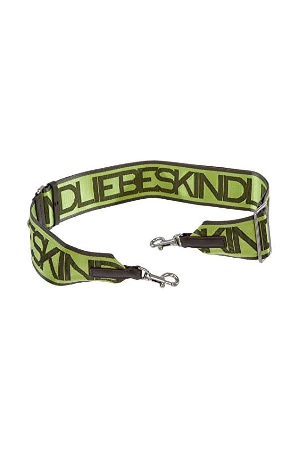 Liebeskind Logo Webbing Strap, Bretelles Longues Femme, Noir, Taille Unique