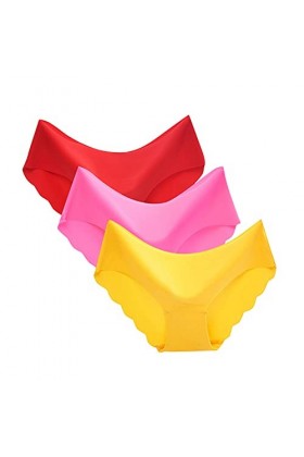 PANPANY Culottes pour Femme Taille Basse Panties Culottes Multipack Multicolore Soutien-Gorge Tanga Dentelle Sexy sans Coutur