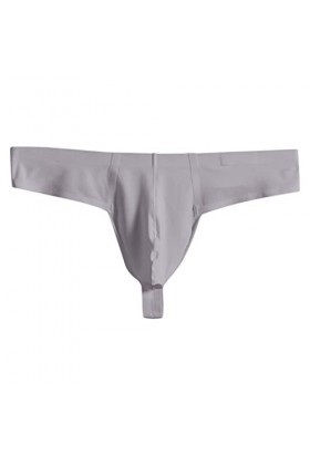 CreoQIJI Sous-vêtement de ski pour homme - Sous-vêtement tendance - Solide - Sexy - Culotte sexy, Blanc., M