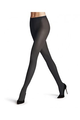 FALKE Prime Rib 60 DEN W TI semi-opaques motif fantaisie 1 paire, Collants Femme, Gris Graphite 3146 , M
