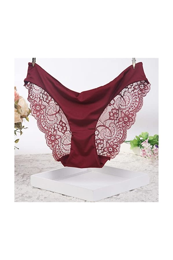 ADMAY 2023 New y26k Style Lingerie Culotte Respirante à lintérieur de lentrejambe en Dentelle Sexy Taille Basse sans Coutur