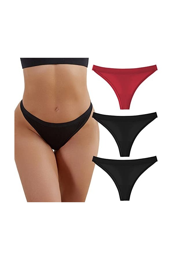 String Couleur Unie Femme Culottes en Pur Coton et Soie 2023 Nouveau de Absorbante Menstruelle Slips Stretch Pantalons Triang