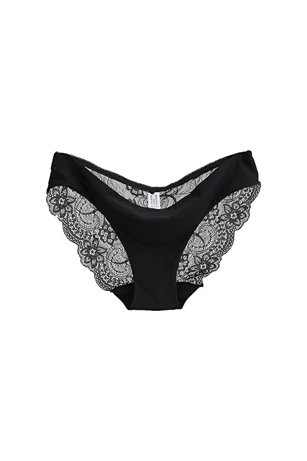 Culotte Invisible Femme sans Couture Culotte Dentelle Sexy Transparente Taille Basse Culotte Shorty String Sexy Coquine Hot S