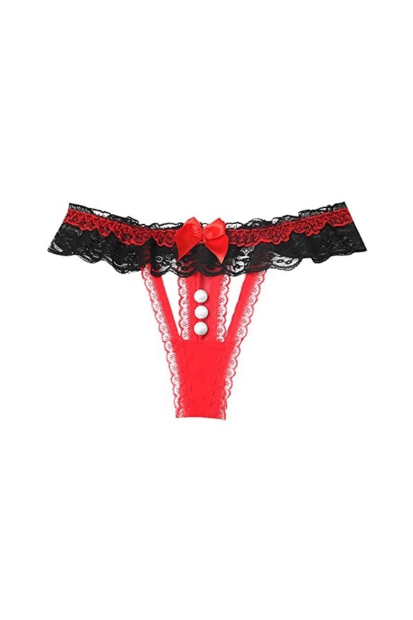 Générique Lingerie Femme Dentelle Sexy sous-vêtements Shorties sous-vêtements Couleur rayé Slips en Dentelle Lingerie Shorty 