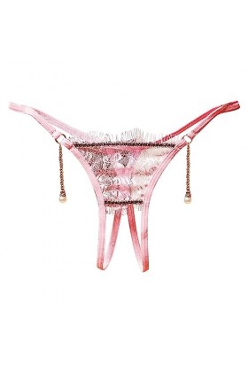 Générique Lingerie Femme Dentelle Culottes Ouvertes Sexy sous-vêtements Couleur rayé Slips Culottes Découpées Bustier Décontr