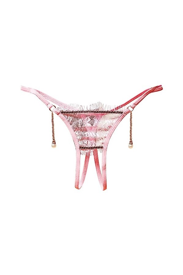 Générique Lingerie Femme Dentelle Culottes Ouvertes Sexy sous-vêtements Couleur rayé Slips Culottes Découpées Bustier Décontr
