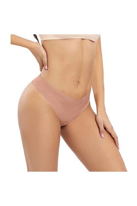 Pianshanzi Sous-vêtements en dentelle pour femme - Doux - Taille haute - Respirant - Confortable - String - Pour femme, café,