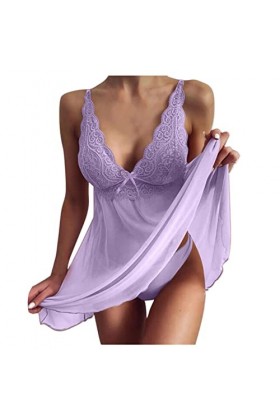 Lingerie sexy pour femme - Lingerie sexy - Lingerie transparente - Sous-vêtements sexy - Bretelles - Dentelle - Lingerie sexy